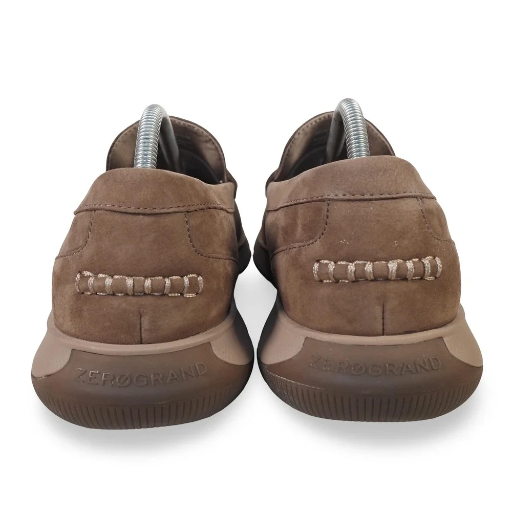 Cole Haan 4.ZeroGrand Nubuck Penny Loafers Mens 10.5M Brown C39546